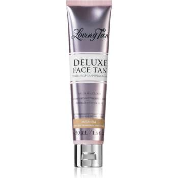 Loving Tan Deluxe Face Tan автобронзант крем за лице цвят Medium 50ml