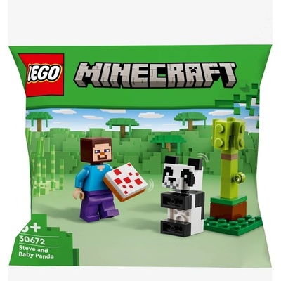 LEGO® Minecraft 30672 Steve s mládětem pandy – Zboží Dáma