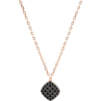 SAVICKI Колие savicki: розово злато. черни диаманти