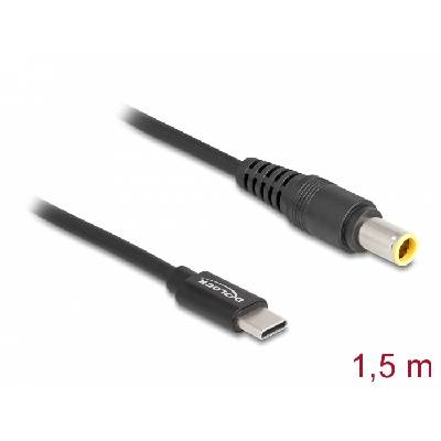 Заряден кабел за лаптоп USB Type-C мъжки - IBM 7, 9 x 5, 5 мм мъжки