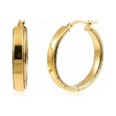 Fair Line zlaté jemně zdobené kruhy 568