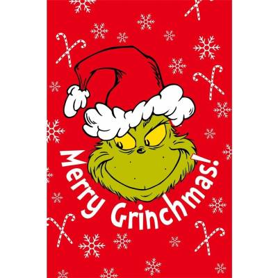 Jerry Fabrics detská deka z mikroflanelu Grinch Červená