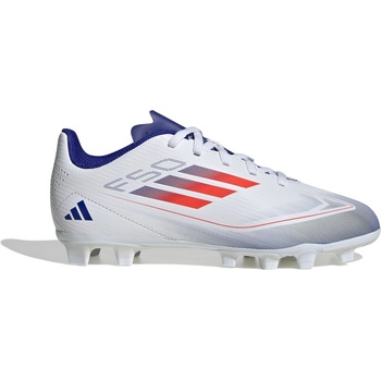 Adidas Юношески футболни бутонки Adidas F50 Club Juniors Firm Ground Football Boots - White/Red/Blue