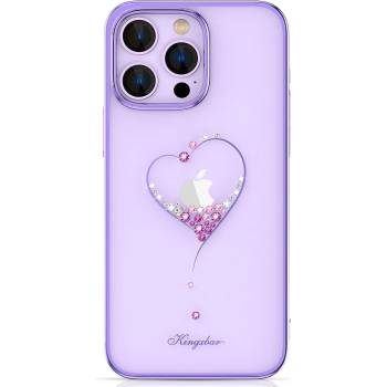 Kingxbar Кейс Kingxbar Wish Series за iPhone 14 Plus, декориран с лилави кристали (KXG0055113)