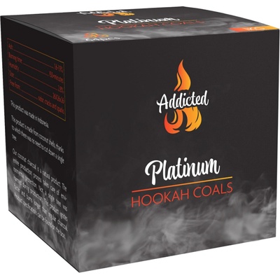Addictedcoals Addicted Platinum 27 mm kokosové uhlíky pro vodní dýmku 1 kg – Zboží Dáma