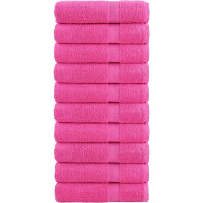 vidaXL Премиум кърпи за ръце SOLUND 10 бр розови 50x100 см 600 gsm (137523)