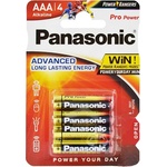 Panasonic pro power батерия с дълъг живот aaa, алкална, 4 бр. /пакет lr03ppg-4bp / lr03xeg-4b (lr03ppg-4bp / lr03xeg-4b)