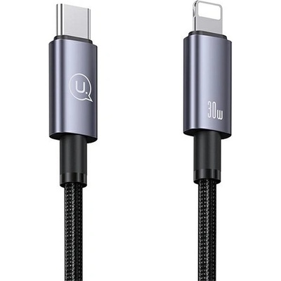 USAMS iPhone 5 / iPod touch 5 / 5S USAMS U82 кабел за данни Type-C - Lightning, 25 см, ЗЕЛЕН SJ679USB01 (SJ679USB01)