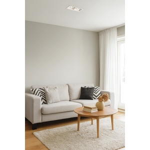  ЛУНА rita double sq 2xgu10 94x175x41mm bm (1069)