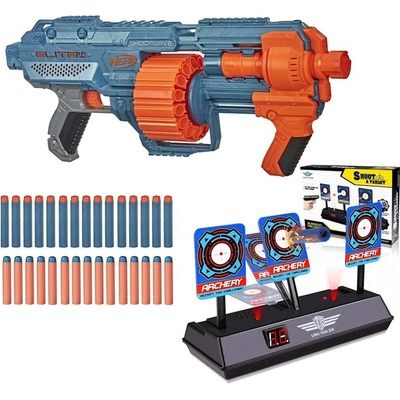 Nerf Elite 2.0 Shockwave RD-15 E9527 Elektronický Terč 3 Cíle