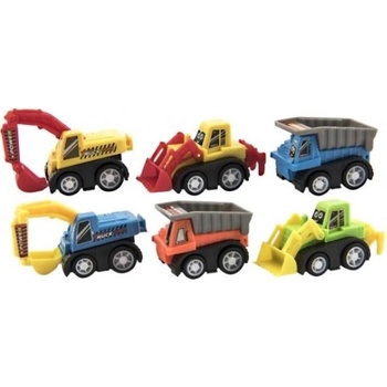 Teddies Комплект мини строителни машини 6 бр