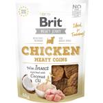 Brit Jerky Snack Пилешки месни монети с насекоми 80г