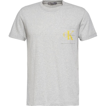 Image 1 of Calvin Klein Jeans Тениска Calvin Klein Jeans Tolan Regular Cotton Tshirt - Light Grey