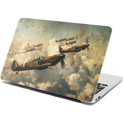 Sablio Samolepka na notebook Stíhačky Spitfire v letecké bitvě - 29x20 cm
