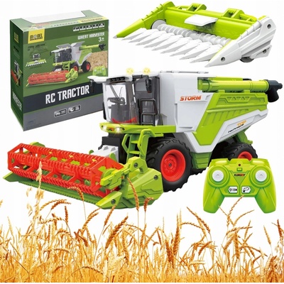 click4TOYS Dálkově ovládaný kombajn plastový se zvukem a světlem 1:24