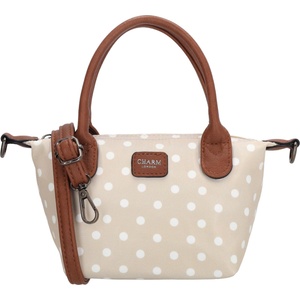 Charm London Buckingham 25511 Dots wit op taupe