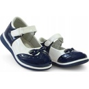 Detské baleríny laky na suchý zips kožená vložka 6483