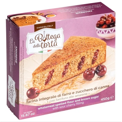 La Bottega della Torta Кейк La Bottega della Torta с Лимец, Кафява Захар и Пълнеж от Вишни