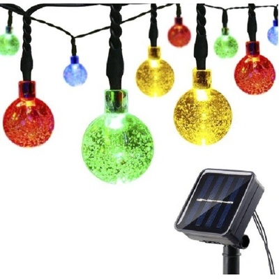 SOLAR 30 06 Solární světelný řetěz RGB 30LED 6Metrů**