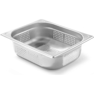Nádoba GN 1/2 perforovaný, HENDI, Kitchen Line, GN 1/2, 4L, (H)65mm Hloubka: 10 cm