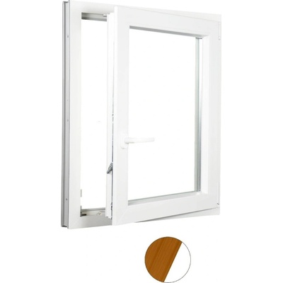 Aluplast plastové jednokřídlo 900 x 1100 mm Oregon/bílá, Pravé, Dvojsklo Ug= 1,1