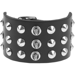Black & metal Гривна Шишарки+ Шипове - bwz-710