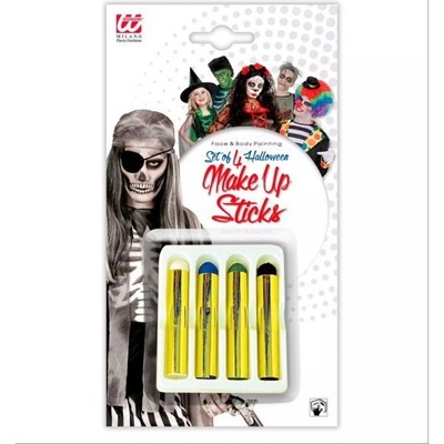 Farby na tvár na Halloween 4 ks