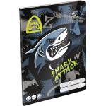 LIZZY Тетрадка гладка LIZZYSULI A/5, 32 листа, 20-32 Shark Attack 7500172007 (7500172007)
