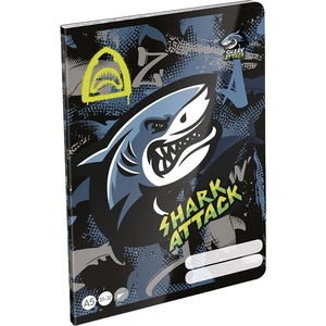 LIZZY Тетрадка гладка LIZZYSULI A/5, 32 листа, 20-32 Shark Attack 7500172007 (7500172007)