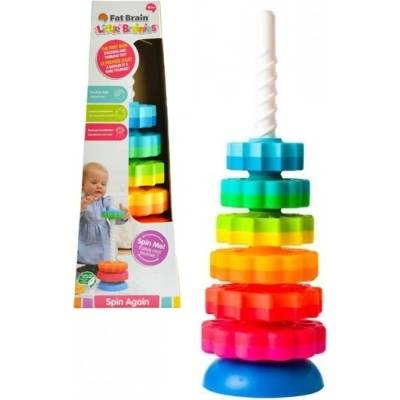 Fat Brain Toys Točiaca sa veža pre bábätká Piramida SpinAgain