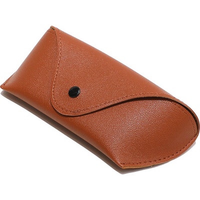 Techsuit Кожен калъф за очила - Techsuit Glasses Leather Case ETPU4 (кафяв) (KF2327657)