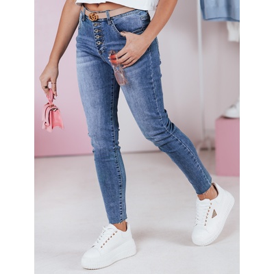 Basic Dámské slim fit džíny denimfit uy2363 tmavě modré