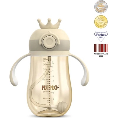 Neno Mio 2 tréningový hrnček s rúrkou Cream 280 ml