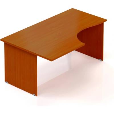 Lenza Ergonomický stůl Visio 160 x 100 cm, levý, třešeň
