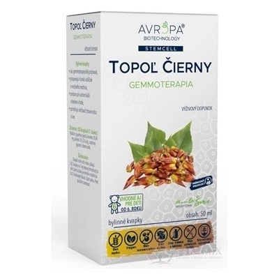 Avropa TOPOL černý bylinné kapky 50 ml