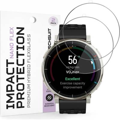 Techsuit Протектор за Amazfit Active 3 Premium - Nano Flex (2 pack) - Techsuit - Черен