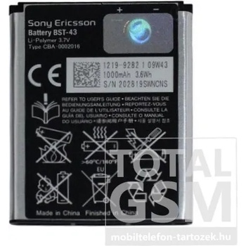 Compatible Sony Ericsson Li-ion 1000mAh BST-43