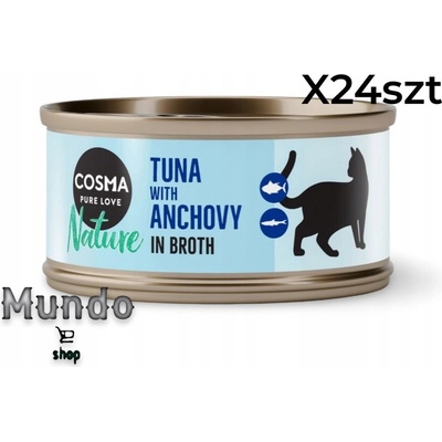 Cosma Nature tuniak s celými ančovičkami 6 x 70 g
