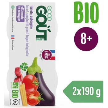 Good Gout BIO Спагети с патладжан и говеждо месо (2x190 g)