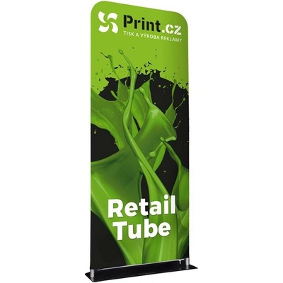 Print.cz Prezentační textilní stěna Retail s tiskem a přepravní taškou, šířka 64 cm