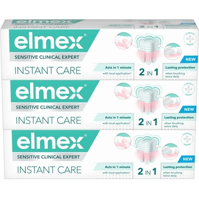 Elmex Sensitive Clinical Expert Instant Care 3 × 75 ml