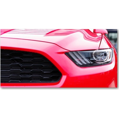 Foto obraz sklo tvrzené červený Mustang 100x50 cm