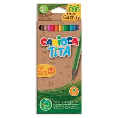 CARIOCA - Еко цветни моливи - 12 цвята (43097)