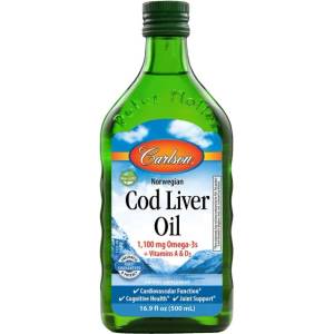 Carlson Labs Norwegian Cod Liver Oil 1100 mg [500 мл] Натурален