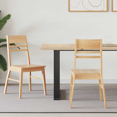 vidaXL Обедени столове 2 pcs Естествен 43 x 54 x 89 см (42020441)
