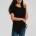 Be You Тениска Be You Women's Ruched Side Regular Fit T-Shirt - Black