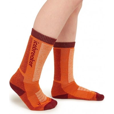 ICEBREAKER Kids Ski+ Medium OTC, Blaze/Port/Snow