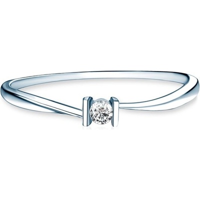 Savicki Zásnubný prsteň biele zlato diamant SAVSP11051