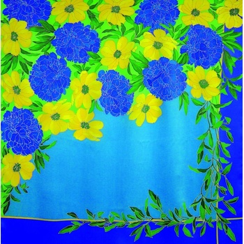 HDupont Silk Scarf Camellias And Peonies 90 x 90 cm (S4619)