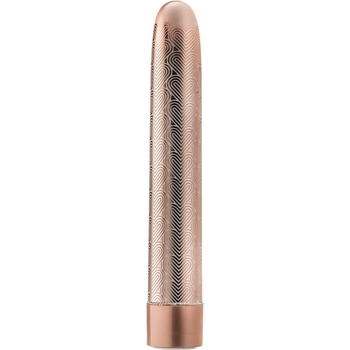 Image 1 of Blush Novelties The Collection Lattice 7 Inch Rechargeable Vibe Rose Gold